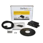 StarTech.com 2 Port Industrial USB to Serial Adapter Hub, Wall Mountable, DIN Rail Clips