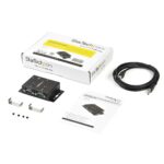 StarTech.com 2 Port Industrial USB to Serial Adapter Hub, Wall Mountable, DIN Rail Clips