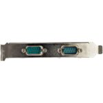 StarTech.com 2-Port PCIe RS232 Serial Adapter Card with 16950 UART, 921.6Kbps, Asix AX99100, Green