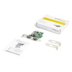 StarTech.com 2-Port PCIe RS232 Serial Adapter Card with 16950 UART, 921.6Kbps, Asix AX99100, Green