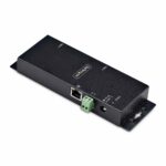 StarTech.com 2-Port RS232 to Ethernet Adapter IP Device Server DB9 to RJ45 Black