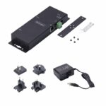 StarTech.com 2-Port RS232 to Ethernet Adapter IP Device Server DB9 to RJ45 Black