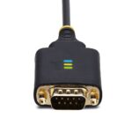 StarTech.com 2-Port USB-A to RS232 Serial Adapter Cable, 0.6m, FTDI, COM Retention, Black/Grey