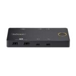 StarTech.com 2-Port USB-C KVM Switch 4K 60Hz HDMI Dual 100W Power Delivery Black