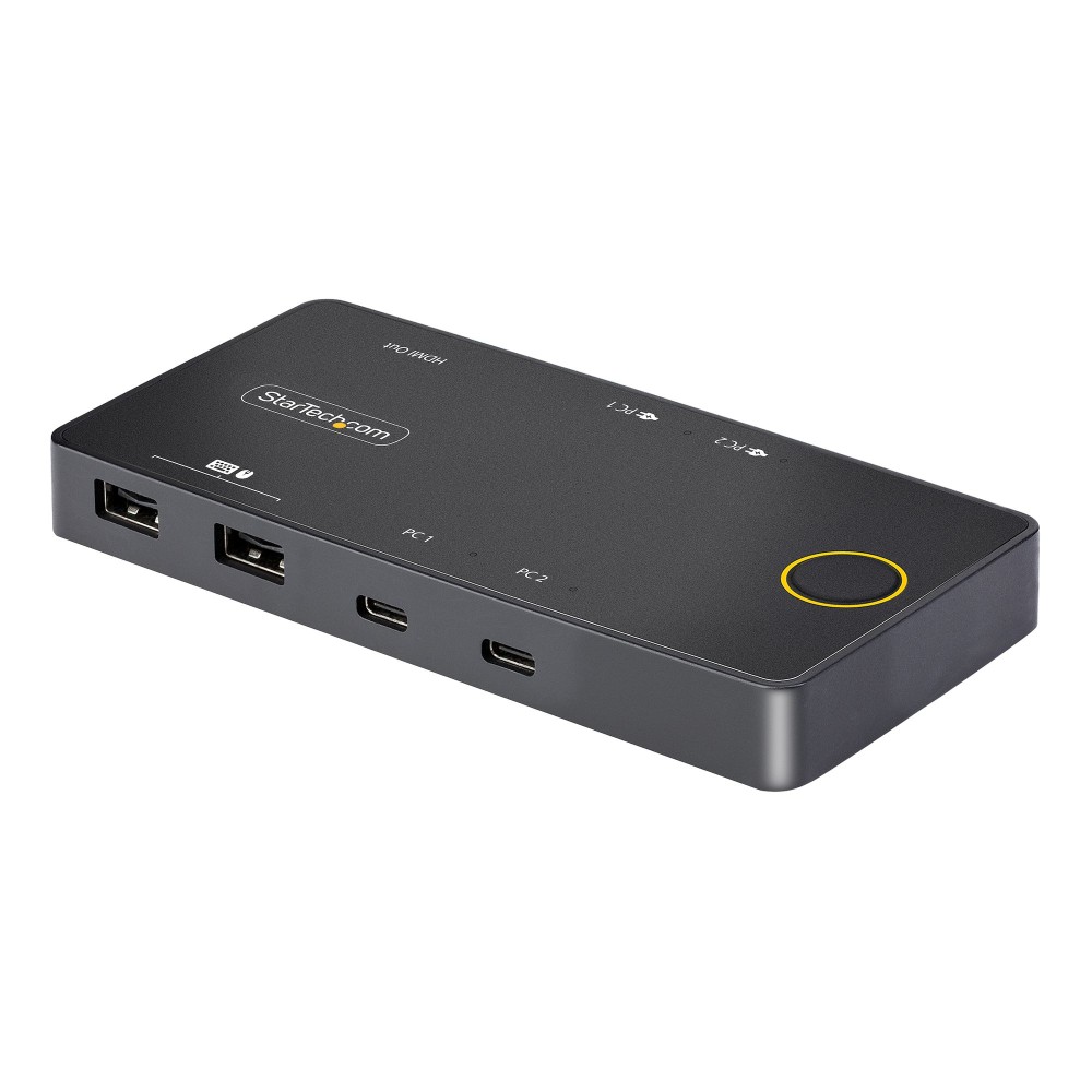 StarTech.com 2-Port USB-C KVM Switch 4K 60Hz HDMI Dual 100W Power Delivery Black StarTech.com 2-Port USB-C KVM Switch 4K 60Hz HDMI Dual 100W Power Delivery Black