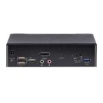 StarTech.com 2-Port USB-C KVM Switch, Single 4K 60Hz DisplayPort Monitor, 6x USB Hub, Black