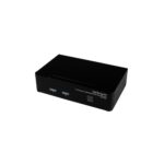 StarTech.com 2 Port USB DisplayPort KVM Switch with Audio, 4K Ultra HD, TAA, Black