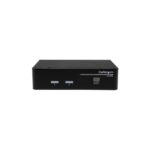 StarTech.com 2 Port USB DisplayPort KVM Switch with Audio, 4K Ultra HD, TAA, Black