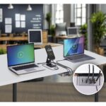 StarTech.com 240W 4-Port USB-C Charger with Power Delivery 3.1, 140W Single Port, Grey