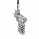 StarTech.com 25-Pack Universal Laptop Lock, 2m Combination Cable, Noble Wedge/Nano/K-Slot, Black/Silver
