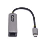 StarTech.com 2.5GbE USB-C to Ethernet Adapter, 100W PD Pass-Through, Grey