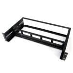StarTech.com 2U Rackmount DIN Rail Kit - Adjustable Depth with Top Hat, Mini, G Rails - Black