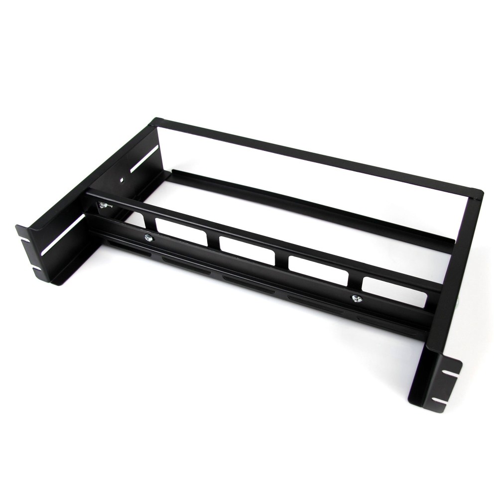 StarTech.com 2U Rackmount DIN Rail Kit - Adjustable Depth with Top Hat, Mini, G Rails - Black StarTech.com 2U Rackmount DIN Rail Kit - Adjustable Depth with Top Hat, Mini, G Rails - Black