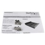 StarTech.com 2U Universal Vented Rack Mount Shelf 16" Depth, 22.6kg Capacity, Black Steel
