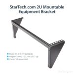 StarTech.com 2U Vertical Wall Mount Patch Panel Bracket Steel 19" Rack with TAA - Black