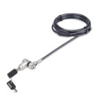 StarTech.com 3-in-1 Universal Laptop Lock, 2m Master Keyed Cable, Noble Wedge/Nano/K-Slot, Black