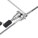 StarTech.com 3-in-1 Universal Laptop Lock, 2m Master Keyed Cable, Noble Wedge/Nano/K-Slot, Black