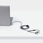 StarTech.com 3-in-1 Universal Laptop Lock, 2m Master Keyed Cable, Noble Wedge/Nano/K-Slot, Black