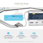 StarTech.com 3-Port USB-C to 3x DisplayPort 1.4 MST Hub, Triple 4K 60Hz DP Adapter, Grey