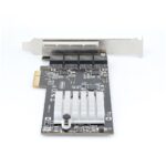 StarTech.com 4-Port 2.5Gbps NBASE-T PCIe Network Card Intel I225-V Black