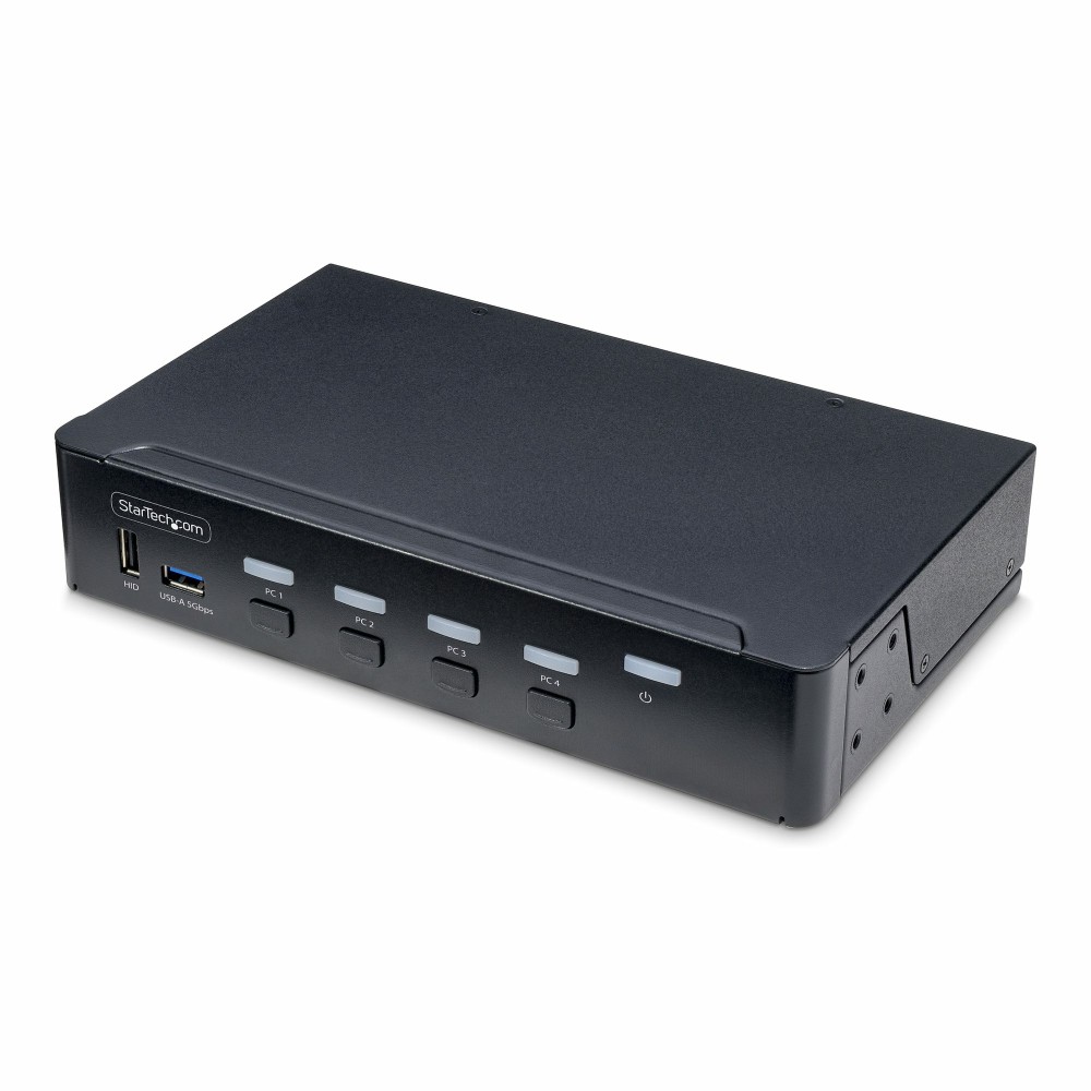 StarTech.com 4-Port DisplayPort 1.2 KVM Switch, 4K 60Hz, USB 3.2 Gen 1 Hub, Black StarTech.com 4-Port DisplayPort 1.2 KVM Switch, 4K 60Hz, USB 3.2 Gen 1 Hub, Black