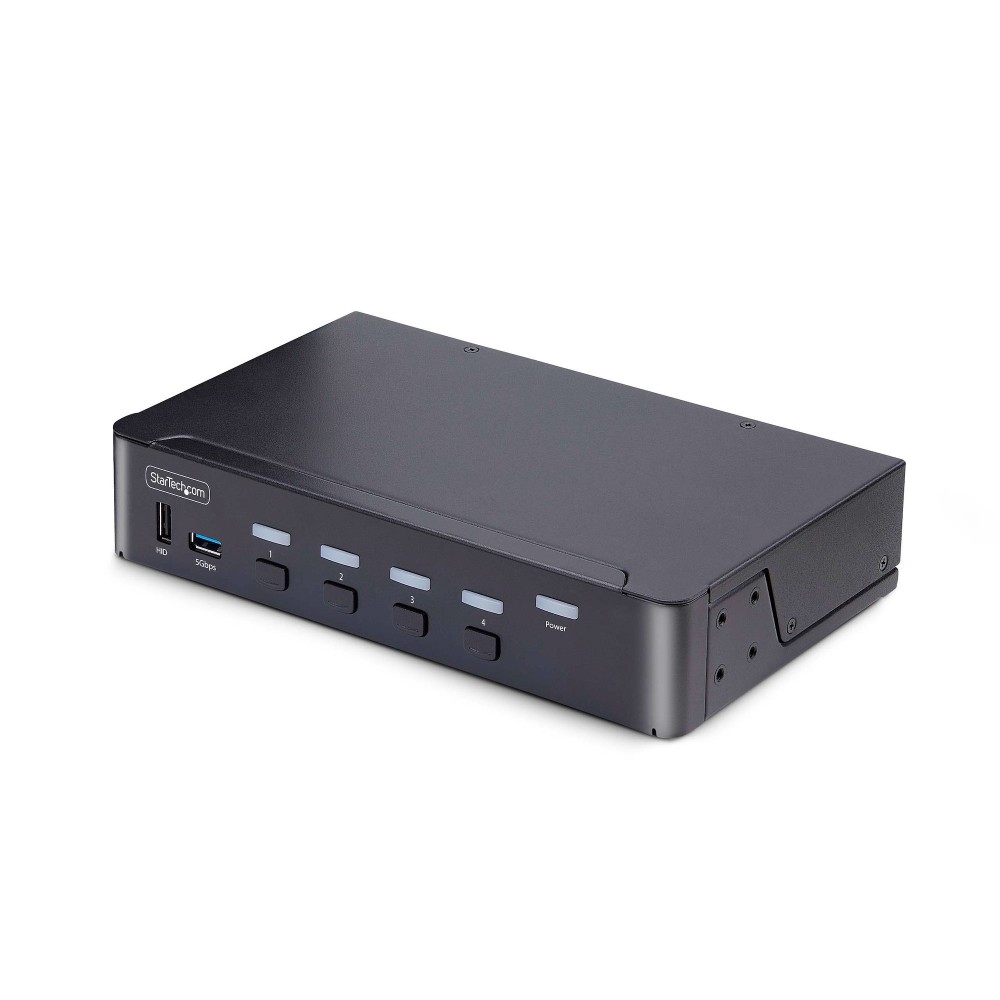 StarTech.com 4-Port DisplayPort 1.4 KVM Switch, 8K 60Hz / 4K 144Hz, USB 3.0, Black StarTech.com 4-Port DisplayPort 1.4 KVM Switch, 8K 60Hz / 4K 144Hz, USB 3.0, Black