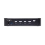 StarTech.com 4-Port DisplayPort 1.4 KVM Switch, 8K 60Hz / 4K 144Hz, USB 3.0, Black