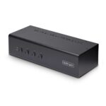 StarTech.com 4-Port Dual DisplayPort KVM Switch 4K 60Hz, 2x USB 5Gbps Hub, 2x USB 2.0 HID, Black