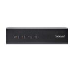 StarTech.com 4-Port Dual DisplayPort KVM Switch 4K 60Hz, 2x USB 5Gbps Hub, 2x USB 2.0 HID, Black