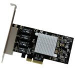 StarTech.com 4-Port Gigabit Ethernet Network Card - PCIe, Intel I350 NIC, Black, Metallic