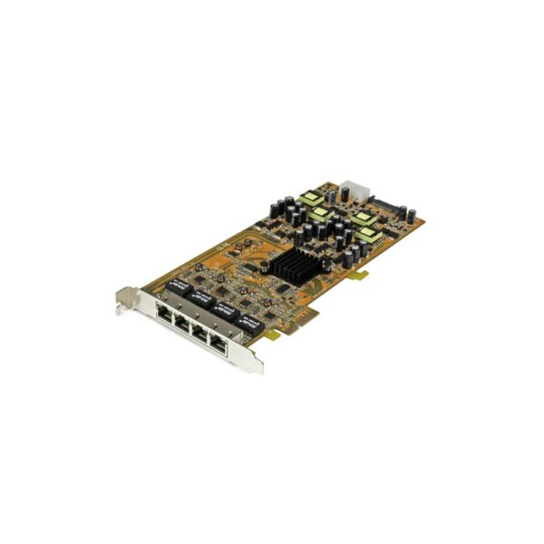 StarTech.com 4 Port Gigabit PoE Network Card PCIe, Full-height, 2000 Mbit/s, TAA