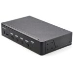 StarTech.com 4 Port HDMI KVM Switch - 4K 60Hz, USB 3.0 Hub, 7.1 Audio, Black