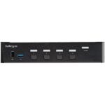 StarTech.com 4 Port HDMI KVM Switch - 4K 60Hz, USB 3.0 Hub, 7.1 Audio, Black