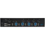 StarTech.com 4 Port HDMI KVM Switch - 4K 60Hz, USB 3.0 Hub, 7.1 Audio, Black
