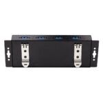 StarTech.com 4-Port Industrial USB 3.2 Gen 1 Hub with ESD Protection, 5Gbps, DIN/Wall/Desk Mountable, Black