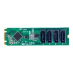 StarTech.com 4-Port M.2 PCIe 3.0 to SATA Adapter Card, ASM1064, M.2 NVMe to 4x SATA HDD/SSD