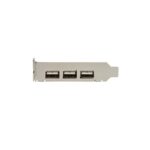 StarTech.com 4 Port PCIe USB 2.0 Card with 3 External & 1 Internal Port, Green