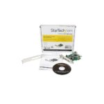 StarTech.com 4 Port PCIe USB 2.0 Card with 3 External & 1 Internal Port, Green