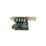 StarTech.com 4 Port PCIe USB 3.2 Gen 1 Controller Card with UASP - 5Gbps - SATA Power