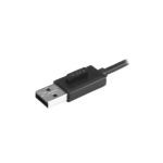 StarTech.com 4-Port Portable USB 2.0 Hub Built-in Cable Black/Silver 480 Mbit/s