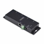 StarTech.com 4-Port RS232 Serial to Ethernet Adapter, DB9 to RJ45 IP Device Server, Wall/DIN Mount, TAA