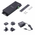 StarTech.com 4-Port RS232 Serial to Ethernet Adapter, DB9 to RJ45 IP Device Server, Wall/DIN Mount, TAA