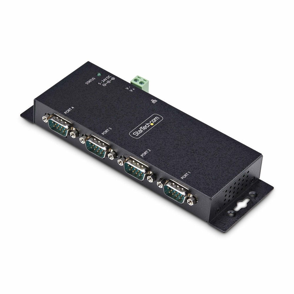 StarTech.com 4-Port RS232 Serial to Ethernet Adapter, DB9 to RJ45 IP Device Server, Wall/DIN Mount, TAA StarTech.com 4-Port RS232 Serial to Ethernet Adapter, DB9 to RJ45 IP Device Server, Wall/DIN Mount, TAA
