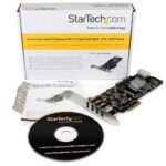StarTech.com 4 Port USB 3.0 PCIe Card, 4 Dedicated 5Gbps Channels, UASP, SATA/LP4 Power Adapter
