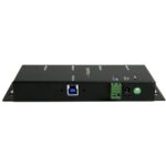 StarTech.com 4-Port USB 3.2 Gen 1 Hub - 5Gbps Industrial Metal USB-A Hub with ESD Protection, Black