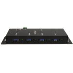 StarTech.com 4-Port USB 3.2 Gen 1 Hub - 5Gbps Industrial Metal USB-A Hub with ESD Protection, Black