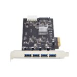 StarTech.com 4-Port USB 3.2 Gen 1 PCIe Card 5Gbps with 4x USB-A Ports Black