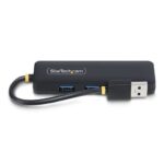 StarTech.com 4-Port USB 3.2 Gen 1 Type-A Hub, 5Gbps, Bus Powered, Black