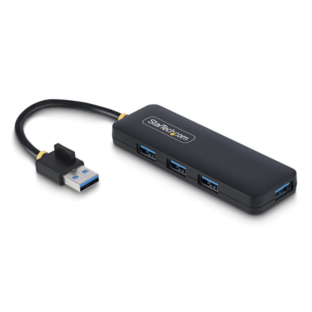 StarTech.com 4-Port USB 3.2 Gen 1 Type-A Hub, 5Gbps, Bus Powered, Black StarTech.com 4-Port USB 3.2 Gen 1 Type-A Hub, 5Gbps, Bus Powered, Black