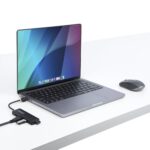 StarTech.com 4-Port USB 3.2 Gen 1 USB-C Hub, 5Gbps, USB-C to 4x USB-A, Black